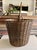 Vintage Solid Brass Woven Basket With Swing Handles For Sale - Image 4 of 12