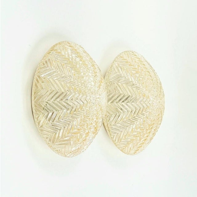 Mid-Century Art Deco Geometric Glass Sconces from Limburg, Germany, 1970s, Set of 2 For Sale - Image 10 of 10