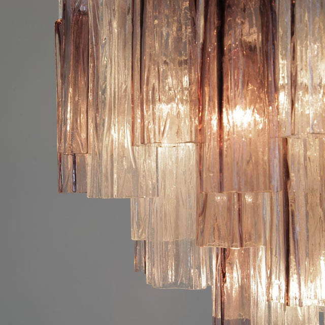 Large Tronchi Murano Glass Chandelier from Made Murano Glass, 1980s For Sale - Image 4 of 6