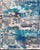 Vintage Rug in Modern Design in Shades of Blue, Gray, and Ivory This Persian carpet with a classical composition has been...