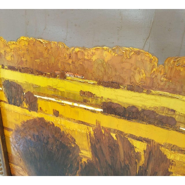 2000 - 2009 Tony King Large Oil Painting Signed Landscape Road Southwest Western Country Moody Warm For Sale - Image 5 of 12