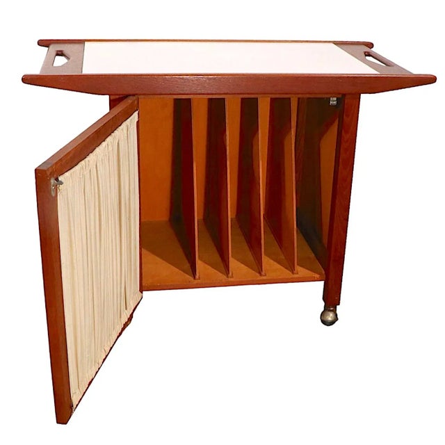 Mid Century Bar Serving Cart Record Chairish