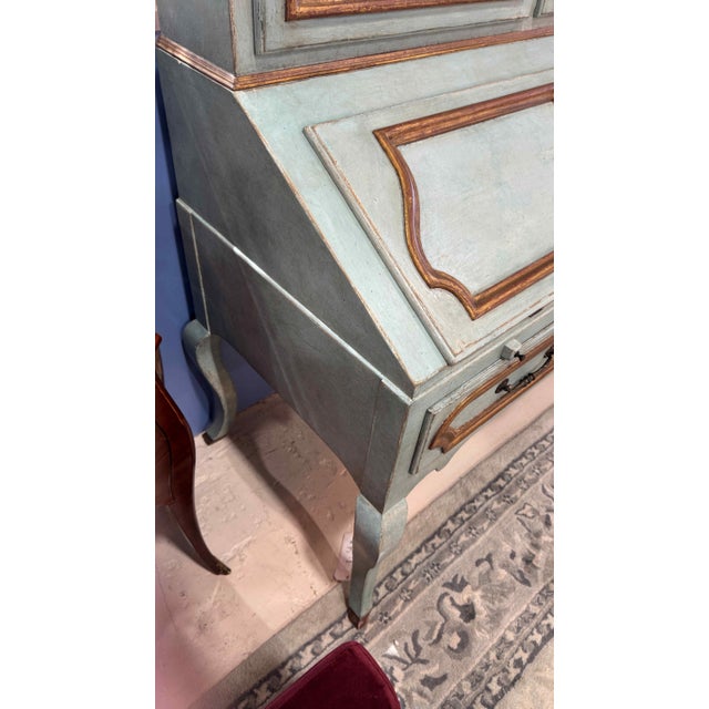 Minton Spidell French Louis XV Secretary Desk Cabinet For Sale - Image 12 of 16