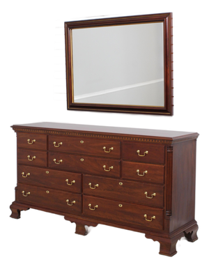 Statton New Market Cherry 10 Drawer Dresser W. Mirror