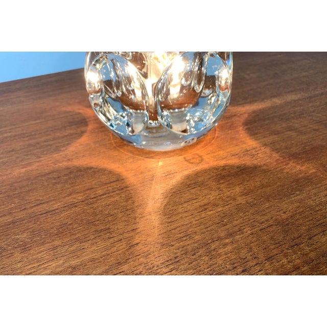 Mid-Century Modern Vintage German Glass Table Lamp from Peill & Putzler For Sale - Image 3 of 18