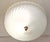 Vintage Ceiling Lamp with Frosted, Segmented Glass Shade on a Brass Mount, 1990s For Sale - Image 3 of 7