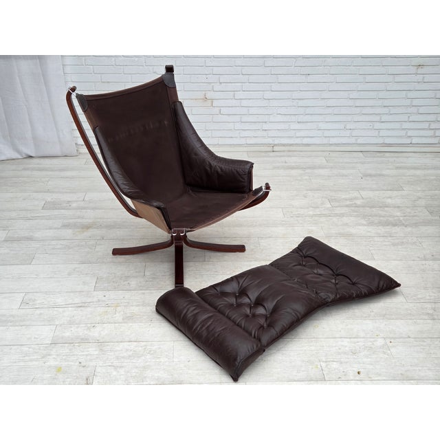 1970s Norwegian Falcon Lounge Chair by Sigurd Ressel for Vatne Møbler, 1970s For Sale - Image 5 of 18