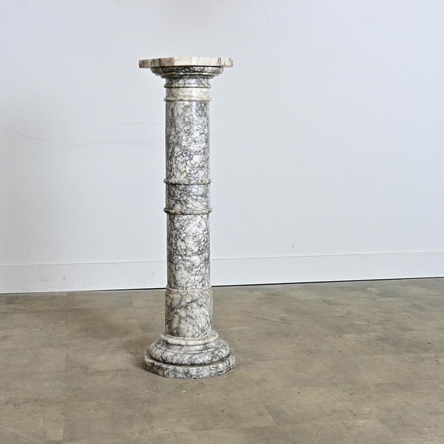 French 19th Century Marble Column Pedestal For Sale - Image 9 of 14