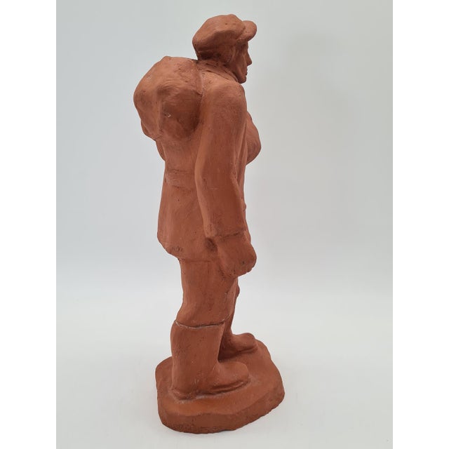 19th Century Terracotta Porter Sculpture For Sale - Image 6 of 9