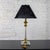 Late 20th Century Neoclassic Revival Lucite and Brass Candlestick Table Lamp For Sale - Image 4 of 18