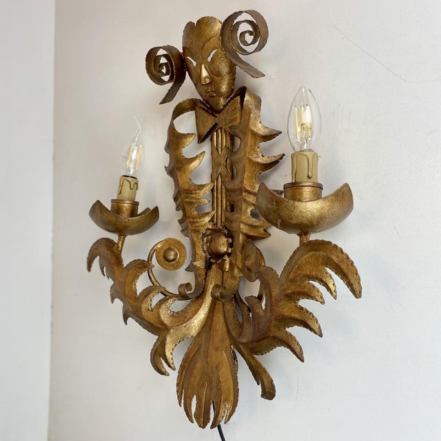 French Venetian Style Wall Sconce, 1960s For Sale - Image 11 of 15