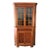 Antique Bench-Made Burled Walnut Corner Cabinet For Sale