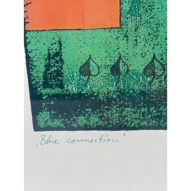 1990s Large, Hand-Signed Print by Armin Mueller-Stahl, Blue Connection, 1999, Tribute to Marlene Dietrich For Sale - Image 5 of 14