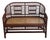 Vintage Bamboo, Rattan & Cane Settee in the Style of Brighton Pavilion For Sale