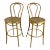 Pair Vintage Thonet Style Cane Seat Barstools For Sale