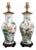 Chinese Famille Rose Porcelain Vase Lamps, Pair For Sale