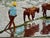 Chinese Vintage Vietnamese Silk Hand Embroidery, River Landscape With Water Buffalo & Farmer, Framed For Sale - Image 3 of 8