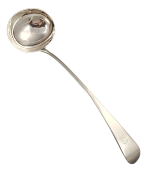 Georgian English Pattern Soup Ladle in Sterling Silver, 1800