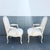 Vintage Cream and White French Provincial Lounge Chairs - A Pair For Sale In West Palm - Image 6 of 9