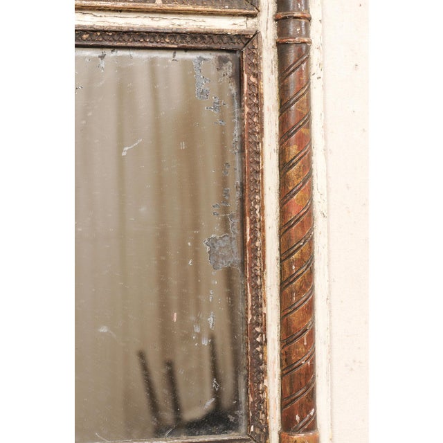 Wood French Neoclassical 3 Ft Mirror, Circa 1820 For Sale - Image 7 of 12