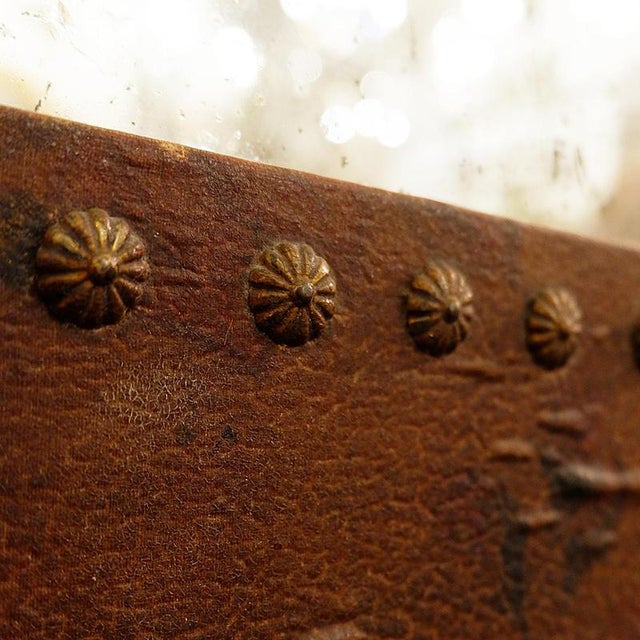 Mid-Century Flower Studded Mirror For Sale - Image 6 of 10