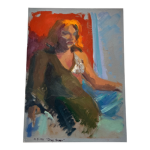 Contemporary Original Female Abstract Expressionist Painting “Drag Queen “