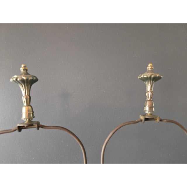 Mid 19th Century Hand Carved Italian Alabaster Neoclassical Column Table Lamps - a Pair For Sale - Image 16 of 18