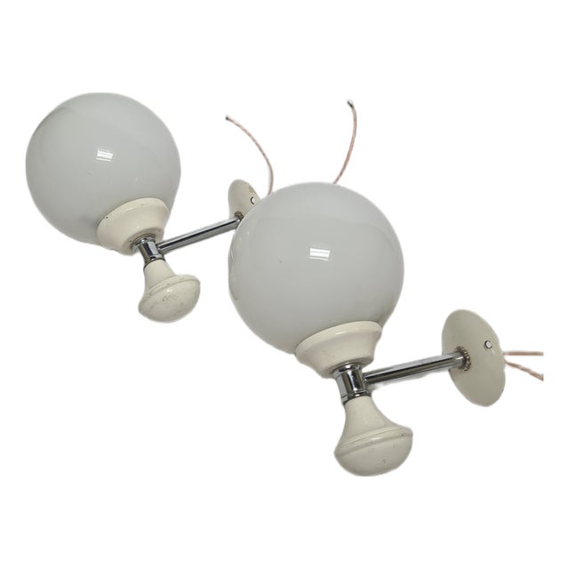 Art Deco Sconces, Poland, 1970s, Set of 2 For Sale