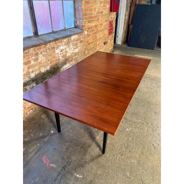 Wood Mid 20th Century Rosewood Rectangular Dining Table by George Nelson for Herman Miller 2 Leaves For Sale - Image 7 of 12