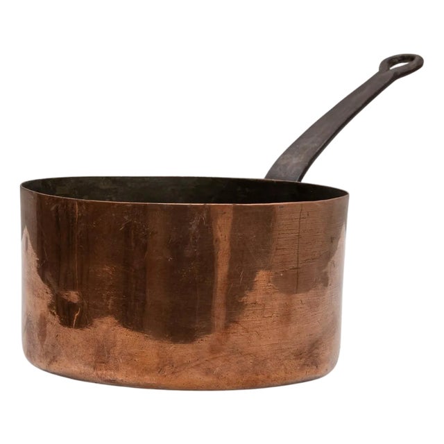 19th Century French Copper Pot For Sale