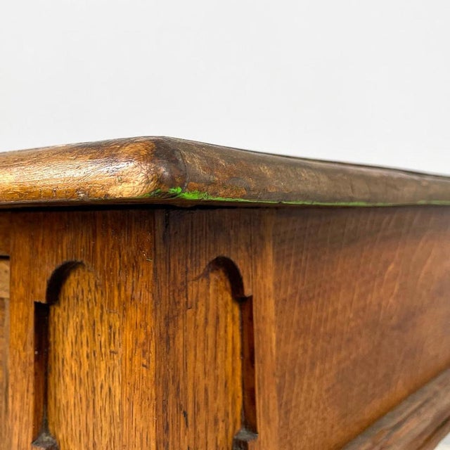 Italian Wooden Table with 2 Drawers and Turned Legs, 1800s For Sale - Image 10 of 18