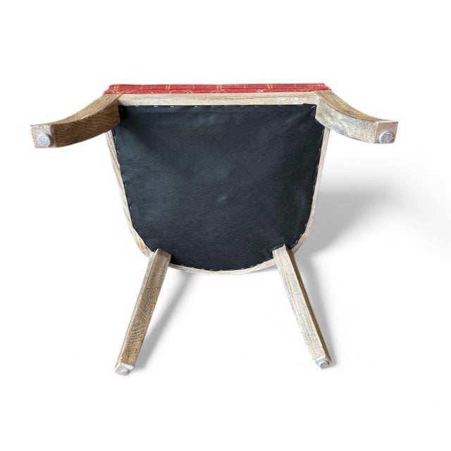 Six Cerused Oak Dining Side Chairs. Rustic/ Coastal For Sale - Image 10 of 11
