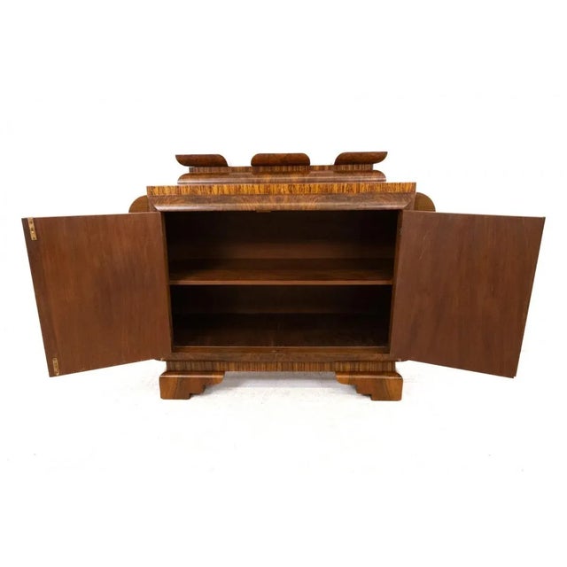 Vintage Polish Walnut Chest of Drawers, 1940s For Sale - Image 6 of 7