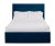 Casa Cosima Hadley Queen Bedframe, Navy Velvet For Sale - Image 4 of 4