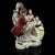 French Volkstedt Porcelain, 3 Figures at Mirror, 1762 Crown Mark, Post 1945 For Sale - Image 3 of 11