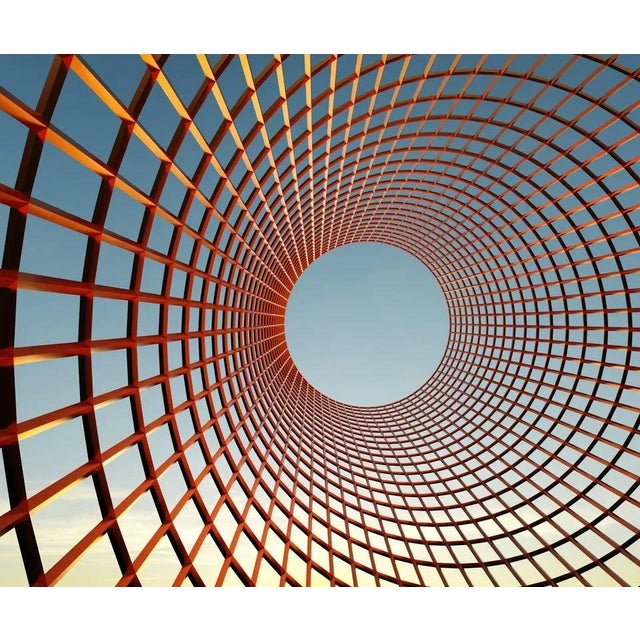 Robert Brook, Cylindrical Structure Opening Onto Sky, Photographic Paper, in Flawless conditions. Designed from 2000 This...
