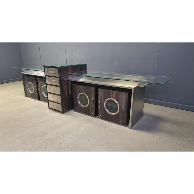 Metal Vintage Credenza in Metal, Belgium, 1970s For Sale - Image 7 of 16