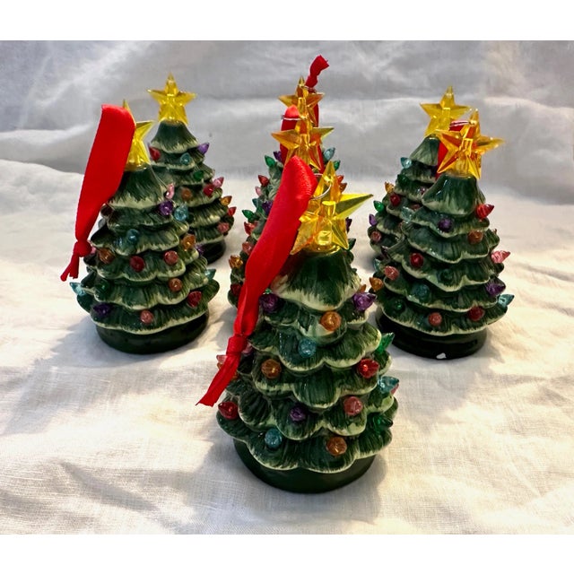 Nostalgic Christmas Tree Light Up Ornaments- Set of 7 For Sale In Palm Springs - Image 6 of 8