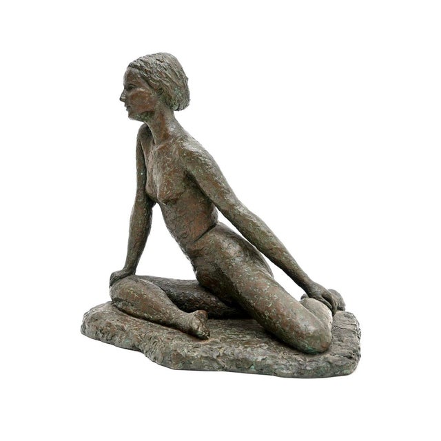 A beautiful vintage nude sculpture by a. Altmann. It was made in london, england and dates from the 1960’s. it is superbly...
