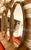 Hollywood Regency Vintage Hollywood Regency Triple Oval Gilt Mirror With Mercury Glass, Dated 1965 For Sale - Image 3 of 12