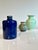 Hand-thrown studio ceramic vase in a cylindrical bottle shape from the 1970s. The vessel is distinguished by its high-...