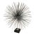Global Views Metal Starburst Urchin Tabletop Sculpture Marble Base Plinth Brutalist Metal Industrial Sputnik For Sale