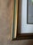 Gold Original Pair of Botanical Pastels Art in Gilt Frames Signed 1986 Mid Size For Sale - Image 8 of 11
