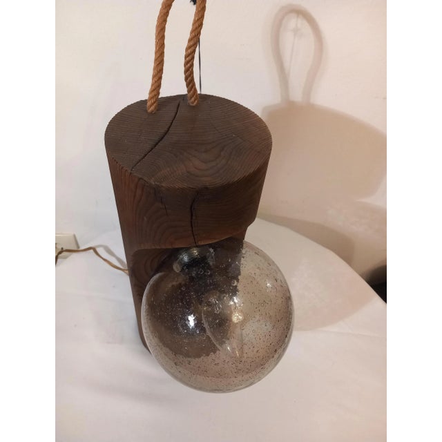 Wood Table Lamp by Temde Leuchten For Sale - Image 7 of 16