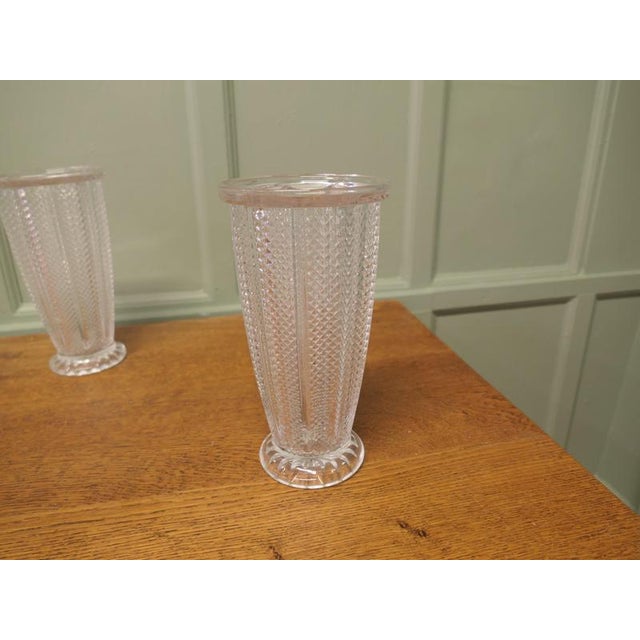 Pair of Large Art Deco French Glass Vases A lovey pair of heavy quality vases The vases are in good condition, no chips...