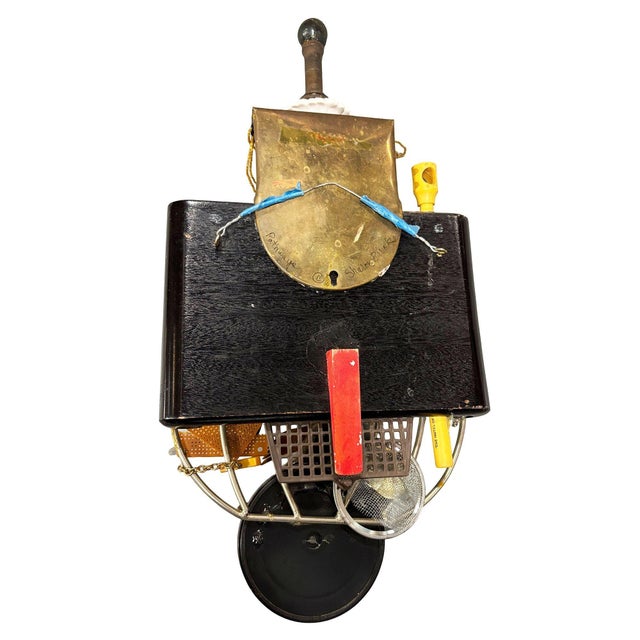 Sharon Brooks, the imaginative creator of the mixed media assemblage sculpture, describes it as a whimsical and delightful...