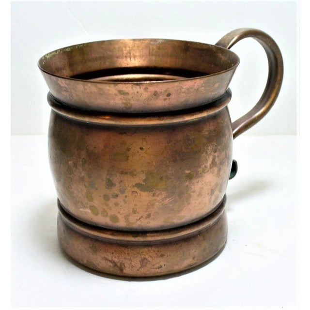 American Vintage Copper Cup Early American Engraved With the Name Ray For Sale - Image 3 of 5