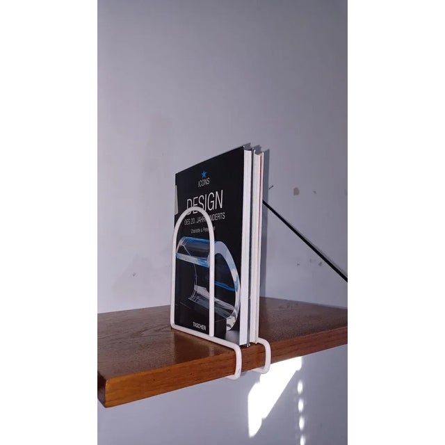 White Bookends by Nisse Strinning for String, 1960s, Set of 2 For Sale - Image 6 of 12