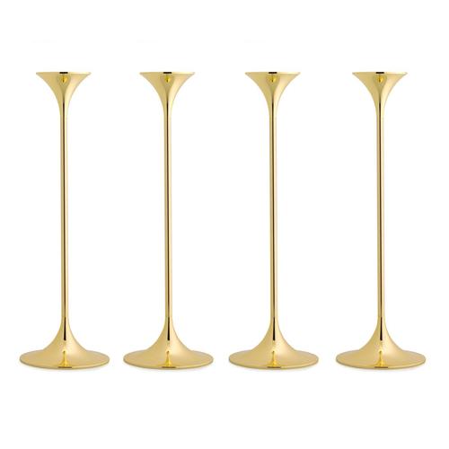 Steel with Brass Jazz Candleholders by Max Brüel for Karakter, Set of 4 For Sale - Image 4 of 16