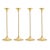 Steel with Brass Jazz Candleholders by Max Brüel for Karakter, Set of 4 For Sale - Image 4 of 16